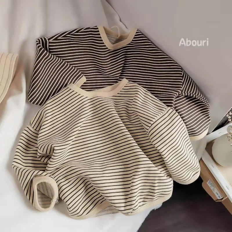 Kids' Cotton Sweatshirt – Long Sleeve Casual Pullover Top for Boys and Girls, Spring & Autumn Clothing