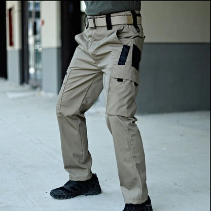 Men's Waterproof Tactical Work Pants – Multi-Pocket Cargo Trousers for Outdoor & Hiking