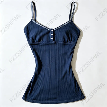 Women's Y2K Lace Camisole Top – Slim Fit Crop Tank with Sweet Kawaii Style for Summer Streetwear