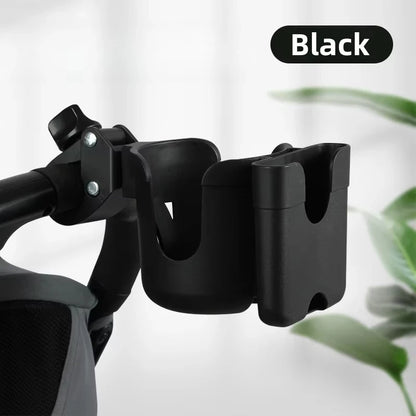 Universal Stroller Cup Holder – Anti-Slip Baby Pram Bottle Holder with Phone Holder for Parents