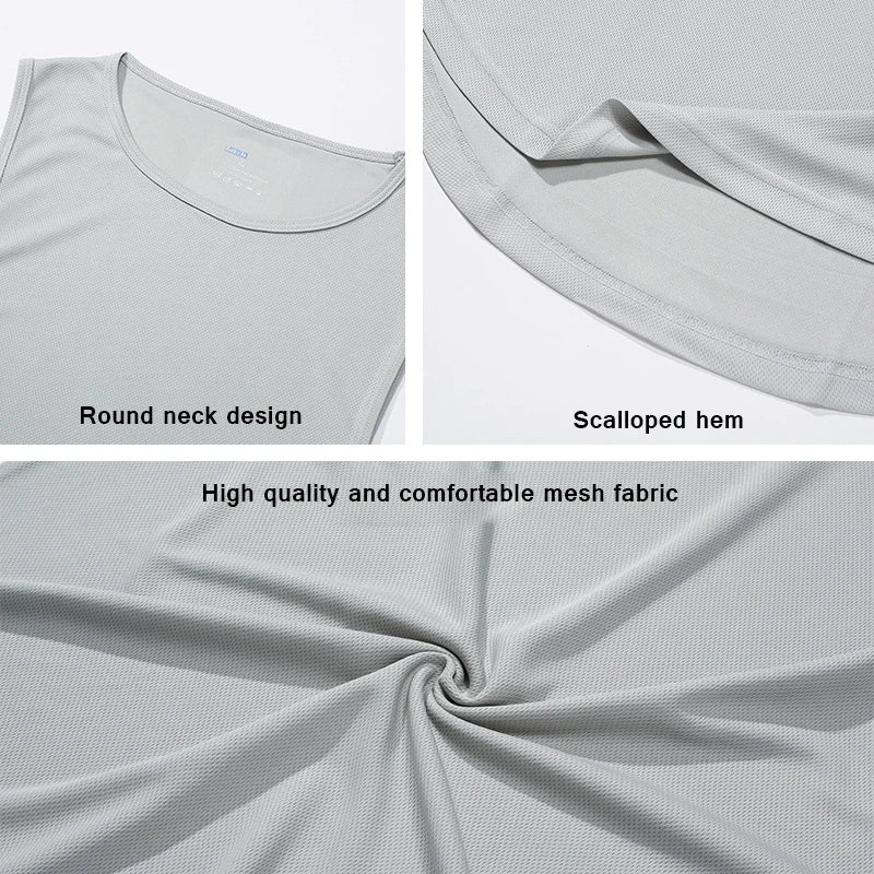 Men's Quick Dry Workout Tank Top – Lightweight Sleeveless Athletic Shirt for Gym, Fitness & Basketball