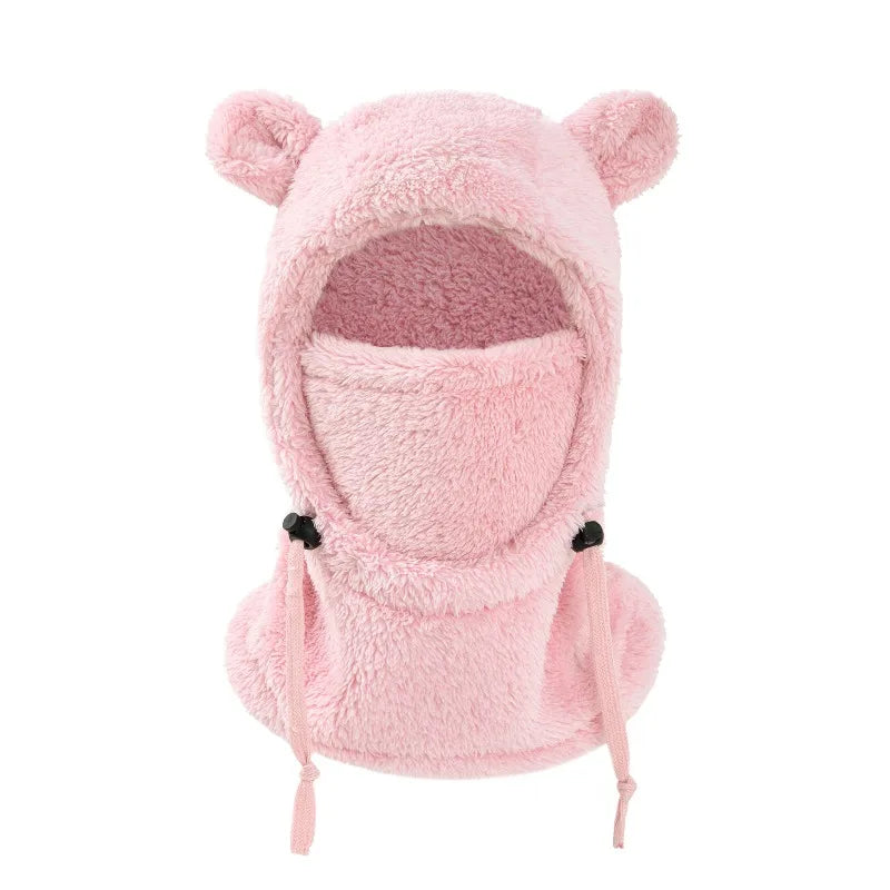 Kids Winter Hat and Scarf Set – Warm Windproof Face Cover with Ear Protection for Boys and Girls Ages 3-10