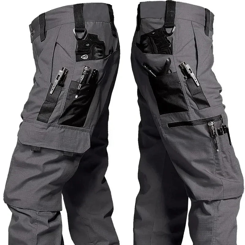 Men's Waterproof Tactical Work Pants – Multi-Pocket Cargo Trousers for Outdoor & Hiking