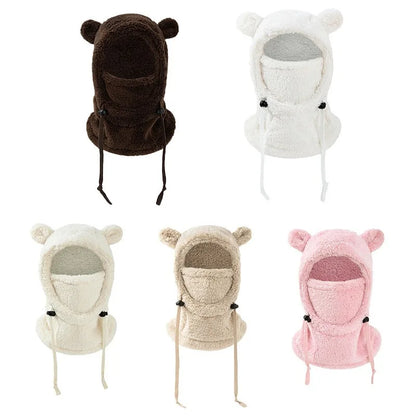 Kids Winter Hat and Scarf Set – Warm Windproof Face Cover with Ear Protection for Boys and Girls Ages 3-10