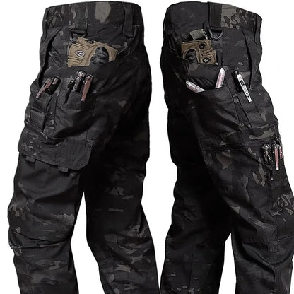 Men's Waterproof Tactical Work Pants – Multi-Pocket Cargo Trousers for Outdoor & Hiking