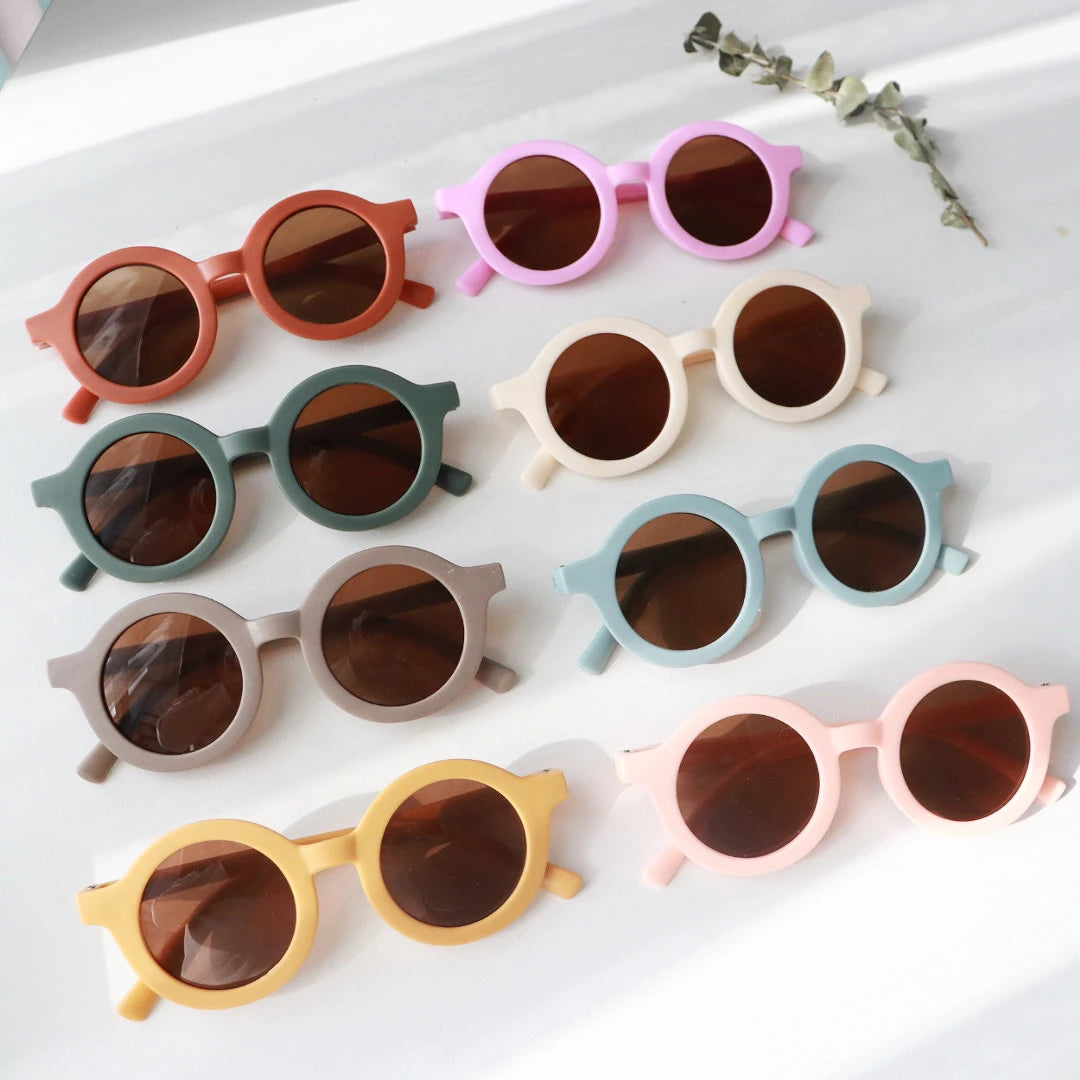 Cute Baby Sunglasses – Kids UV Protection Eyewear for Outdoor Photos & First Birthday Photography Props