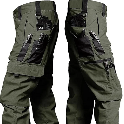 Men's Waterproof Tactical Work Pants – Multi-Pocket Cargo Trousers for Outdoor & Hiking