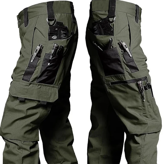 Men's Waterproof Tactical Work Pants – Multi-Pocket Cargo Trousers for Outdoor & Hiking