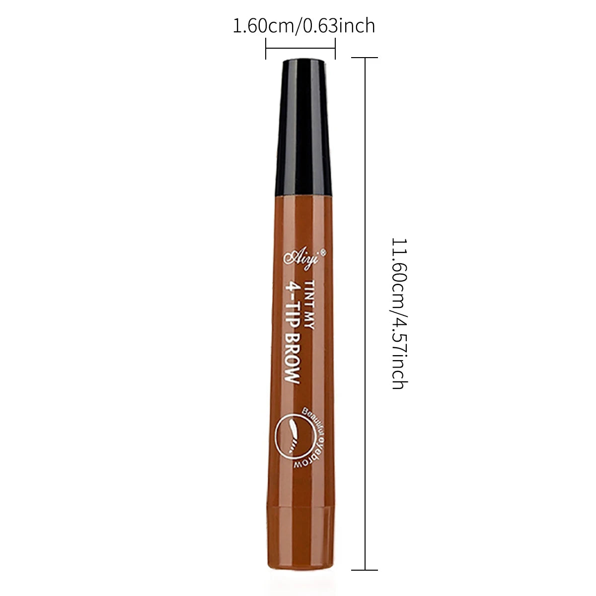 Waterproof Microblading Eyebrow Pencil – 4-Tip Fork Design for Natural, Long-Lasting Definition, 5 Shades