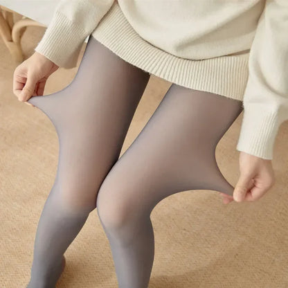 Tights with Insulation Warm Tights for Winter Leg Warmers Thermo Pantyhose Women's Warm Fleece Lined Tights Thermal Stockings