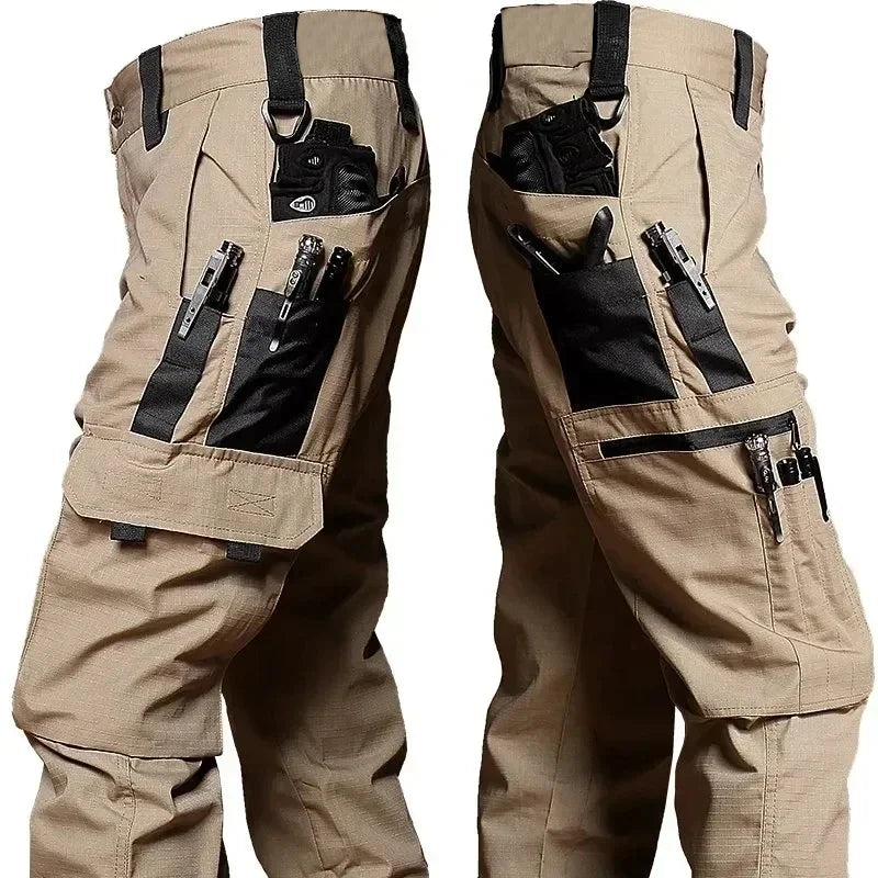Men's Waterproof Tactical Work Pants – Multi-Pocket Cargo Trousers for Outdoor & Hiking
