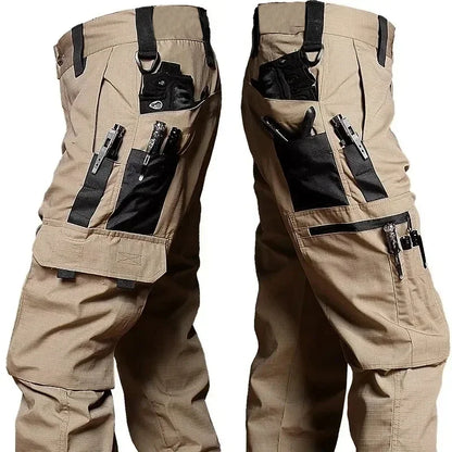 Men's Waterproof Tactical Work Pants – Multi-Pocket Cargo Trousers for Outdoor & Hiking